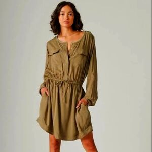 Lucky Brand Utility Military Surplus Shirt-Dress